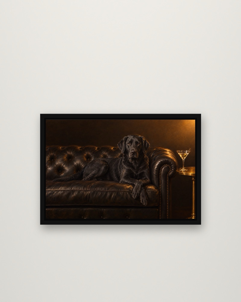 The Chesterfield framed on a wall