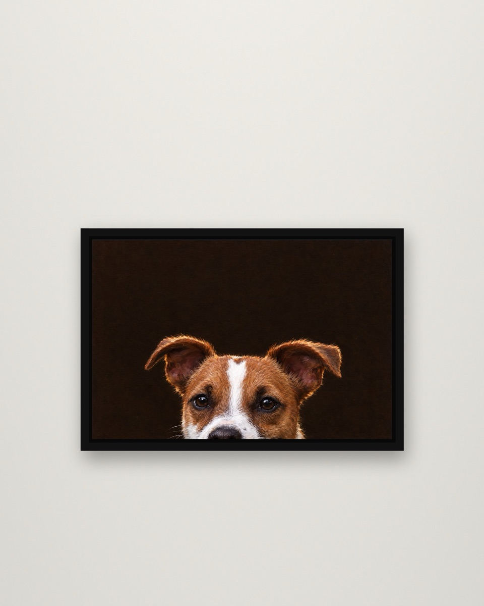 The Peek framed on a wall